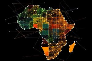 Map africa network connections ai